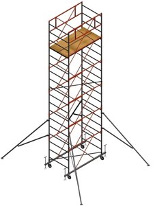 Вышка-тура строительная 1 баз. блок + 3 секции "ЯРУС-400 " 3,9 м -5,1 м