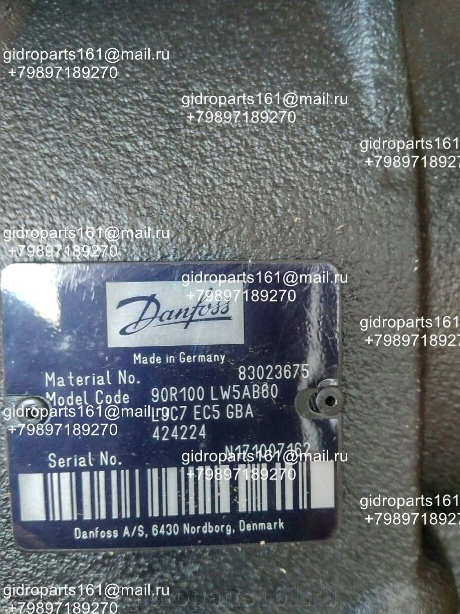 Гидравлический насос DANFOSS 90R100 LW5AB60 L9C7 EC5 GBA 424224 от компании Гидравлические запчасти 161 - фото 1