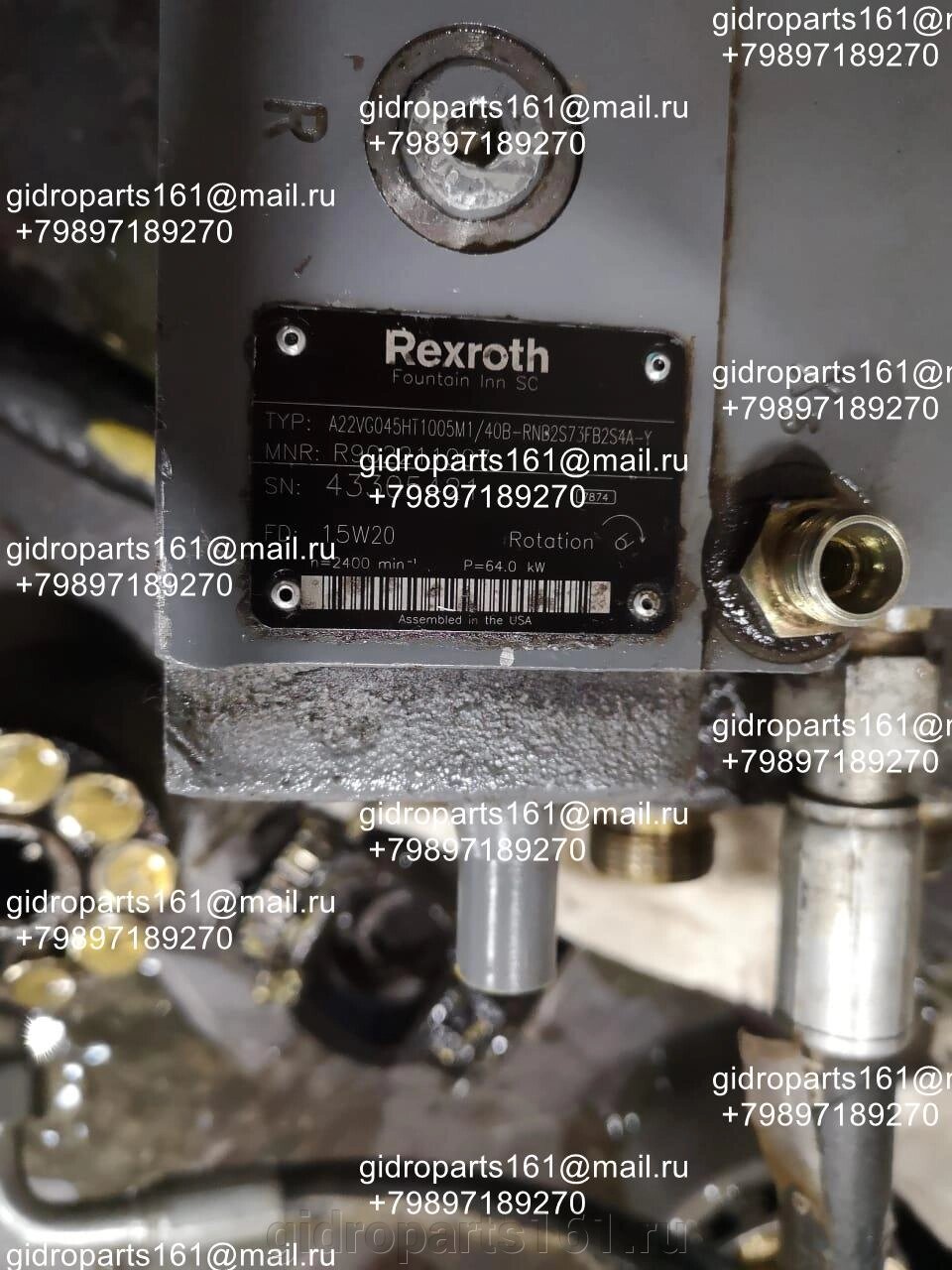 Гидравлический насос Rexroth A22VG045HT1005M1/40B-RNB2S73FB2S4A-Y от компании Гидравлические запчасти 161 - фото 1