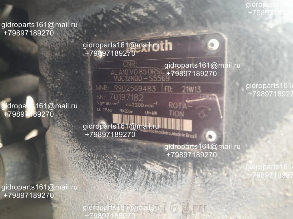 Гидравлический насос REXROTH AL A10VO 85 DRSC/52R-VUC12N00-S5569 от компании Гидравлические запчасти 161 - фото 1