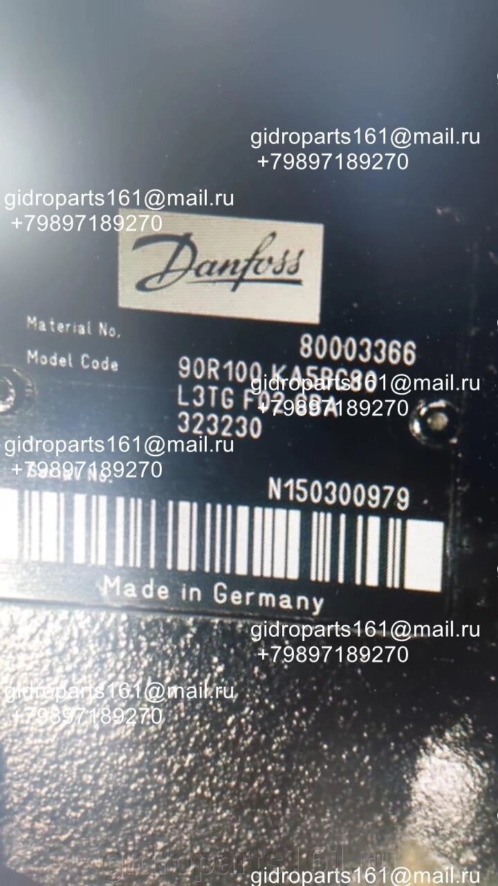 Гидравлический насос SAUER DANFOSS 90R100 KA5BC80 L3TG F02 GBA 323230 от компании Гидравлические запчасти 161 - фото 1