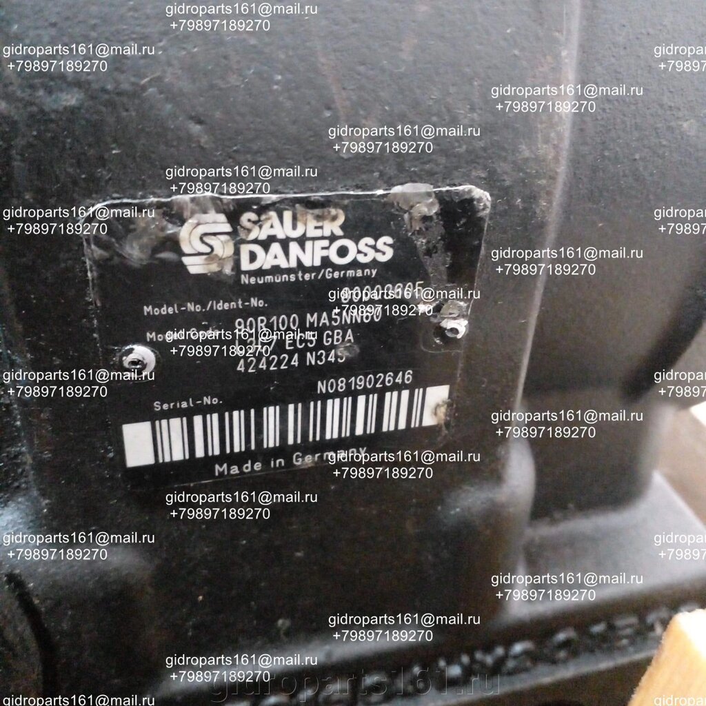 Гидравлический насос SAUER DANFOSS 90R100 MA5NN60 L3С7 EC5 GBA от компании Гидравлические запчасти 161 - фото 1