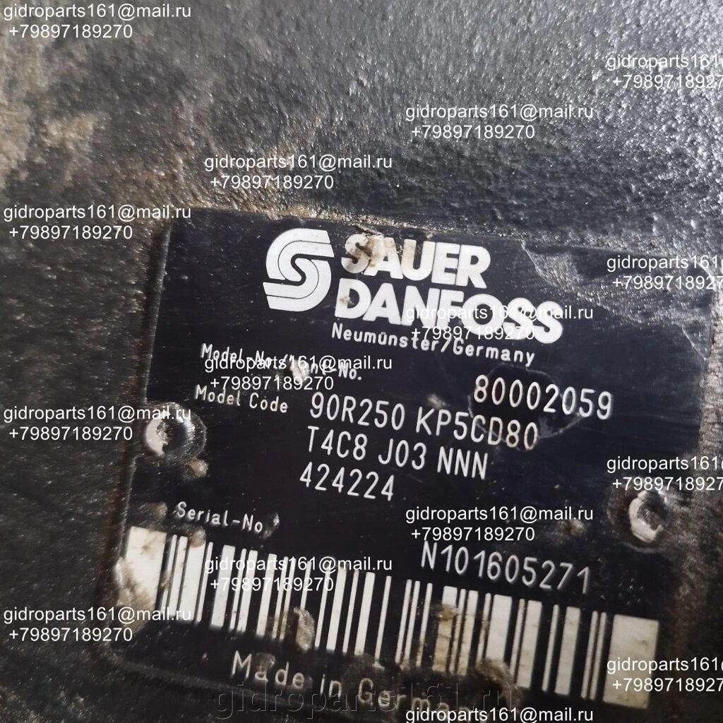 Гидравлический насос SAUER DANFOSS 90R250 KP5CD80 T4C8 J03 NNN 424224 от компании Гидравлические запчасти 161 - фото 1