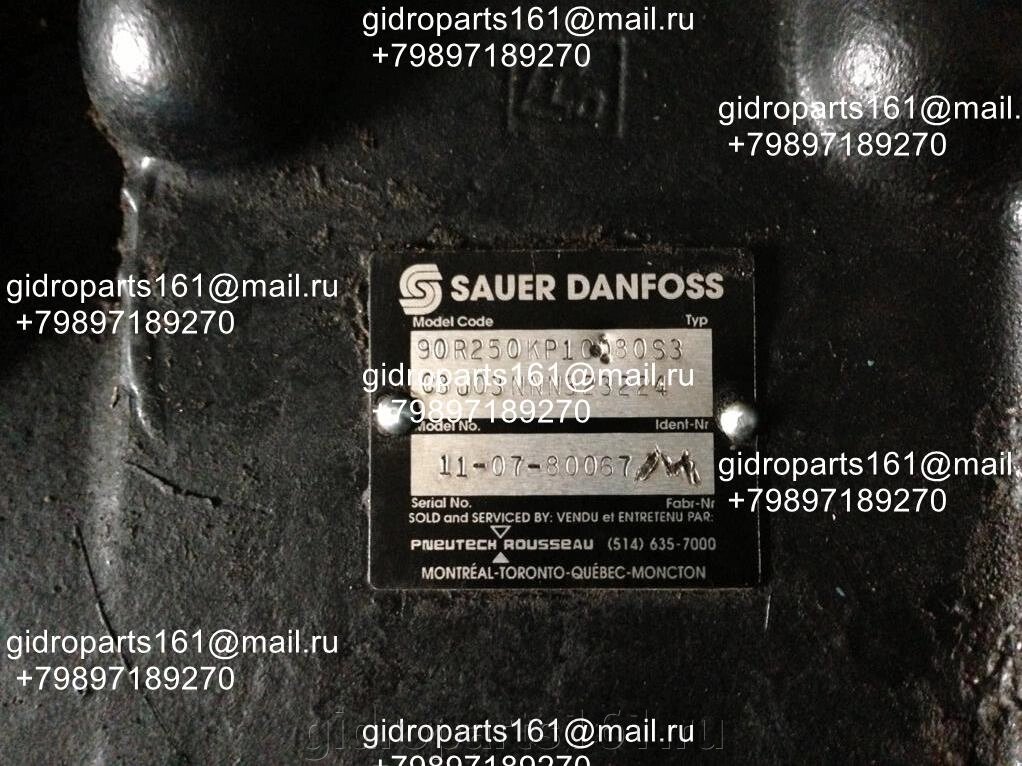 Гидравлический насос SAUER DANFOSS 90R250KP10080S3 от компании Гидравлические запчасти 161 - фото 1