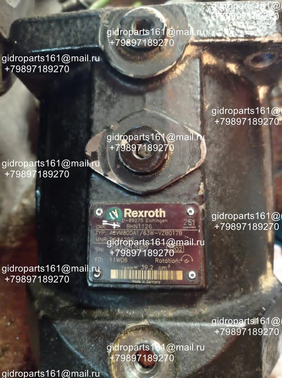 Гидромотор REXROTH A6VM80DA1/63W-VZB017B от компании Гидравлические запчасти 161 - фото 1