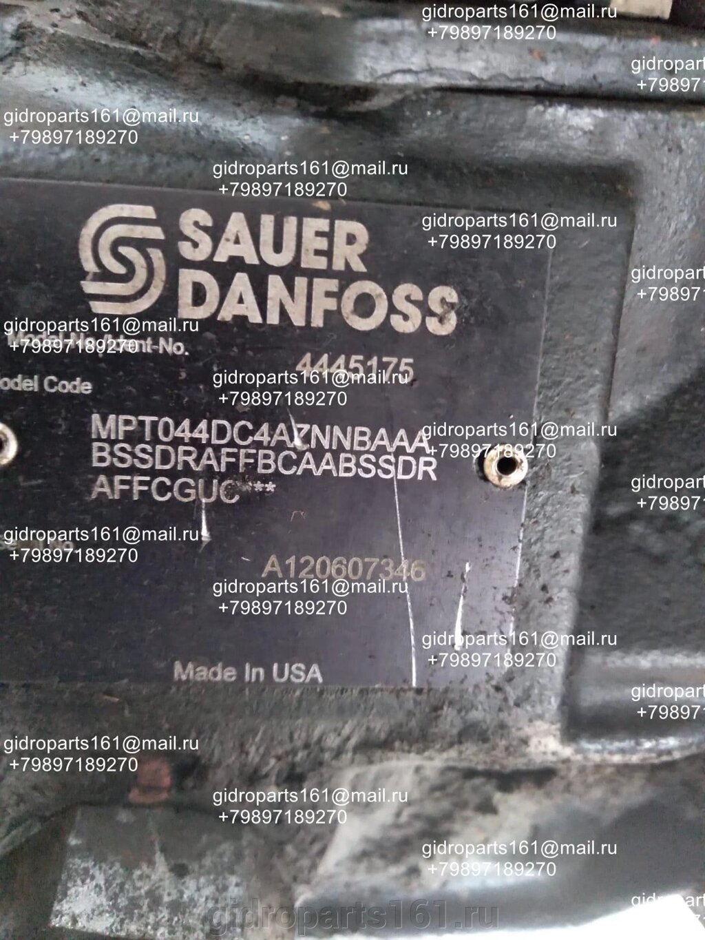 Гидронасос SAUER DANFOSS MPT044DC4AZNNBAAABSSDRAFFBCAABSSDRAFFCGUC от компании Гидравлические запчасти 161 - фото 1