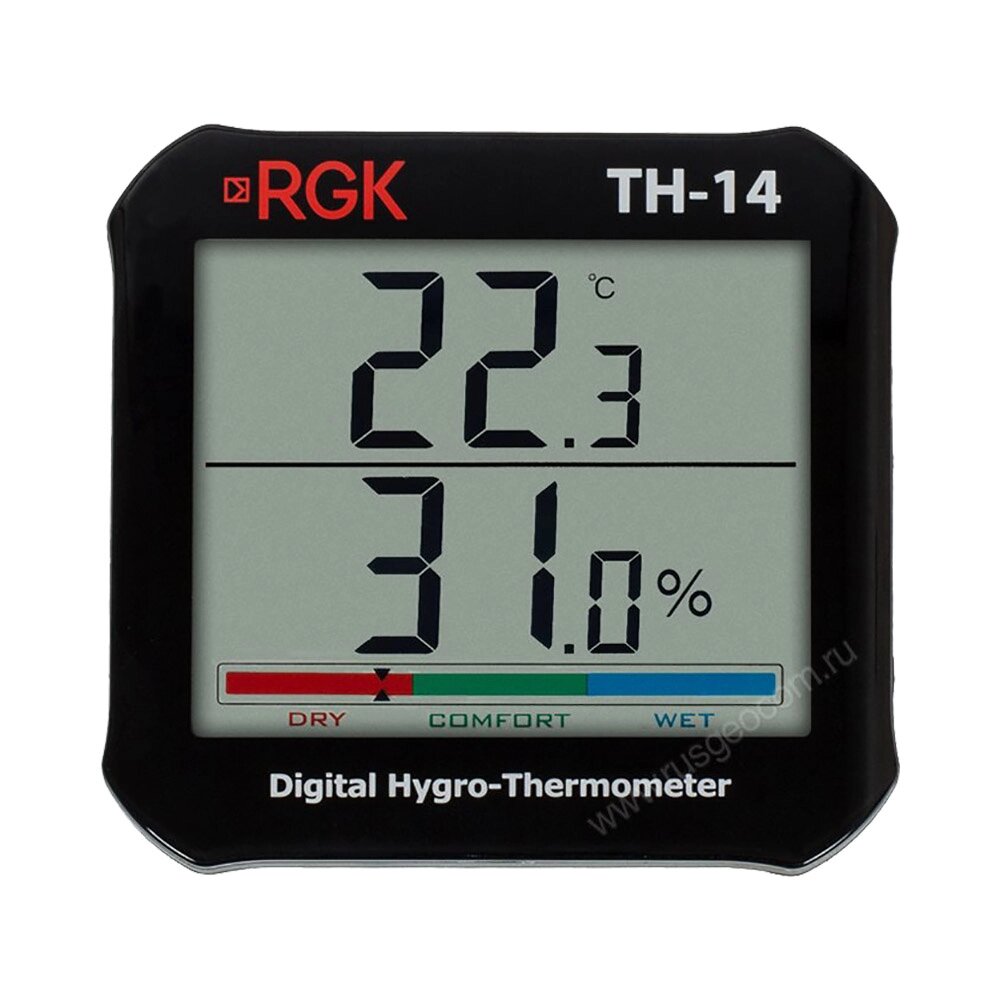Цифровой термогигрометр RGK TH-14 с поверкой от компании АльПром - фото 1