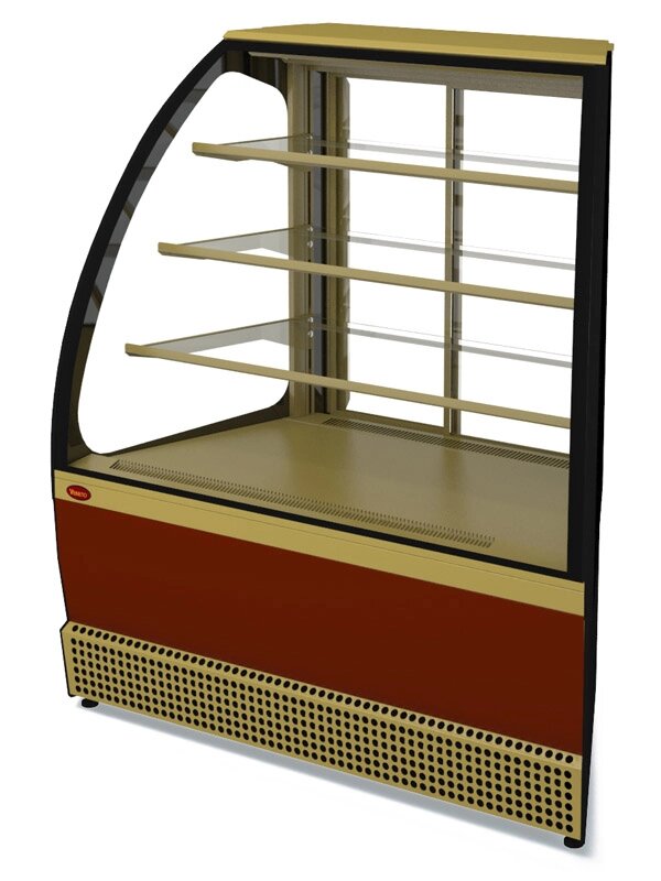 Кондитерская холодильная витрина Марихолодмаш Veneto VS-UN, (угол наружный), раздвижная дверь от компании АльПром - фото 1