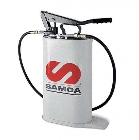 Насос с овальной емкостью для консистентной смазки объемом 16 л с регулируемым давление Samoa 150000 от компании АльПром - фото 1
