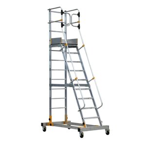 Cкладская лестница-платформа 10 ступеней RD0012 - 3,0