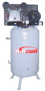 Поршневой компрессор на вертикальном ресивере REMEZA Aircast СБ4/С-100. LB40B (380В, 3,0 кВт)
