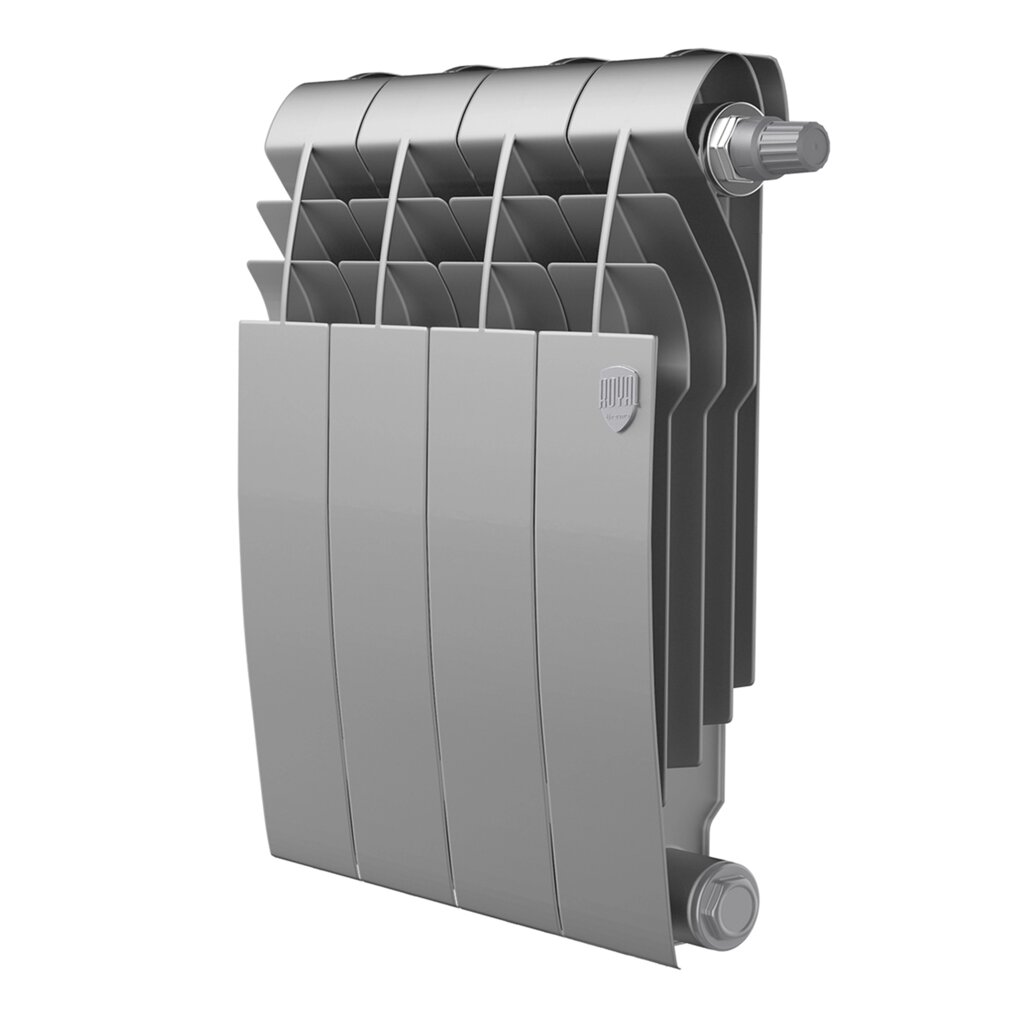 Радиатор Royal Thermo BiLiner 350 /Silver Satin VDR - 4 секц. от компании АльПром - фото 1