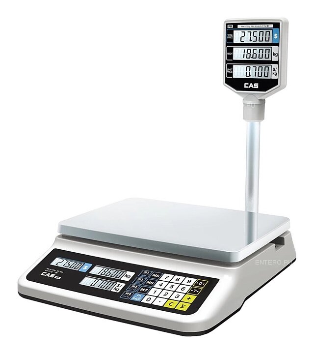 Торговые весы CAS PR-15P LCD от компании АльПром - фото 1
