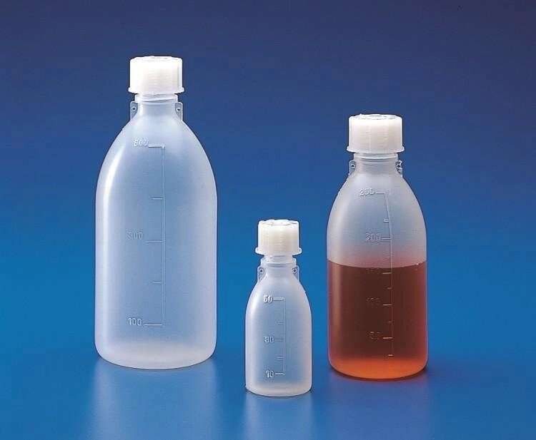 Бутылка, 1000 мл, ПП, узкое горло, градуированная, Kartell от компании Labdevices - Лабораторное оборудование и посуда - фото 1