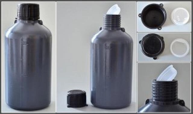 Бутылка, 250 мл, ПЭ, узкое горло, градуированная, A., 5 шт/упак от компании Labdevices - Лабораторное оборудование и посуда - фото 1