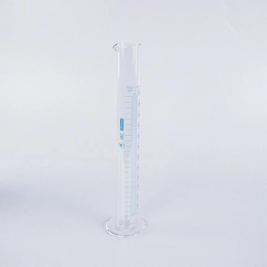 Цилиндр мерный 1-250-2, 250 мл, со стеклянным основанием, с носиком, (ГОСТ 1770-74) от компании Labdevices - Лабораторное оборудование и посуда - фото 1