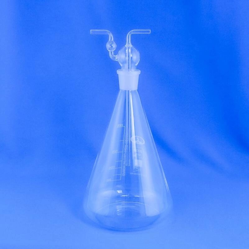 Химическая ловушка Ле-Шателье для конденсации газов на 2000 мл от компании Labdevices - Лабораторное оборудование и посуда - фото 1