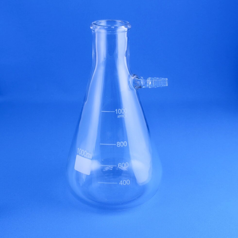 Колба Бунзена 5drops, 1000 мл, стекло Boro 3.3, без шлифа от компании Labdevices - Лабораторное оборудование и посуда - фото 1