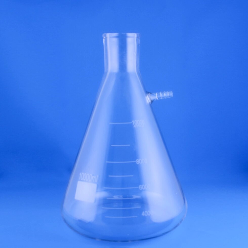 Колба Бунзена 5drops, 10000 мл, стекло Boro 3.3, без шлифа от компании Labdevices - Лабораторное оборудование и посуда - фото 1