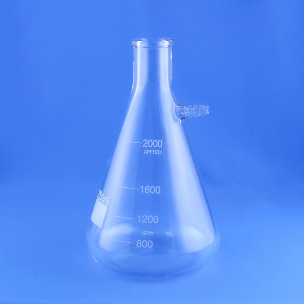 Колба Бунзена 5drops, 2000 мл, стекло Boro 3.3, без шлифа от компании Labdevices - Лабораторное оборудование и посуда - фото 1