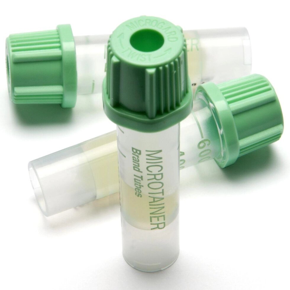 Микропробирки без капилляра для взятия капиллярной крови для плазмы, натрий гепарин,10х45 мм, 0,2 мл, пластик, упаковка от компании Labdevices - Лабораторное оборудование и посуда - фото 1