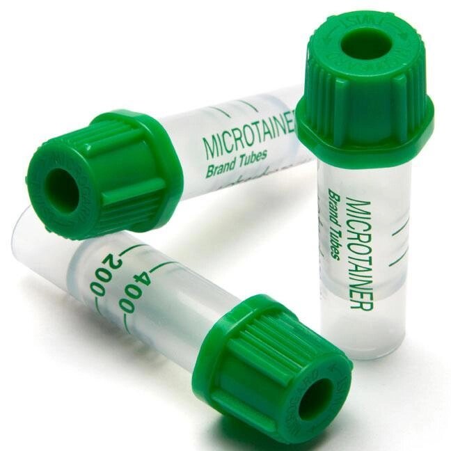 Микропробирки без капилляра для взятия капиллярной крови для плазмы, натрий гепарин,10х45 мм, 0,5 мл, пластик, упаковка от компании Labdevices - Лабораторное оборудование и посуда - фото 1