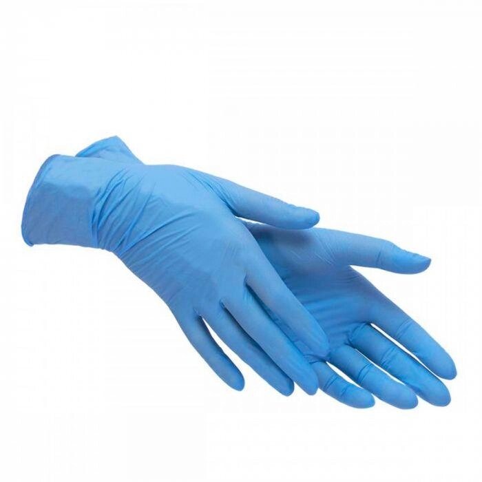 Нитриловые перчатки, смотровые, неопудренные, c однократной хлоринацией, нестерил., VN., M, 50 пар (100 шт) от компании Labdevices - Лабораторное оборудование и посуда - фото 1