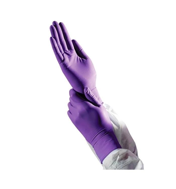 Нитриловые перчатки, смотровые, неопудренные, с текстурой на кончиках пальцев, нестерил.,3,5 гр, L, 500 пар (1000 шт) от компании Labdevices - Лабораторное оборудование и посуда - фото 1