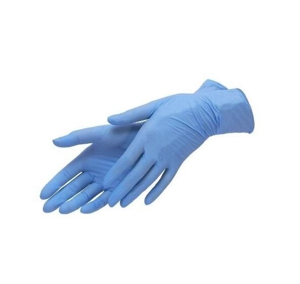 Нитриловые перчатки, смотровые, неопудренные, с текстурой на кончиках пальцев, нестерил.,3,6 гр, M, 500 пар (1000 шт) от компании Labdevices - Лабораторное оборудование и посуда - фото 1