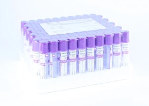 Пробирки с ЭДТА К2, 6 мл, 13х100 мм, 100 шт/упак, пластик, для гематологических исследований M. Med