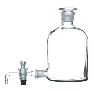 Склянка для реактивов с краном (бутыль Вульфа), 5000 мл
