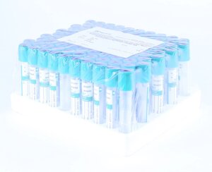 Пробирки вакуумные для плазмы, натрий гепарин,13х75 мм, 5 мл, пластик, упаковка 100 шт