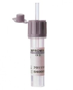 Микропробирки с капилляром, 0,5 мл,10х45 мм, 20 шт/упак, пластик, для взятия капиллярной крови для, исследования