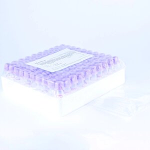Микропробирки без каппиляра с ЭДТА К3, 0,25-0,5 мл, 10х45 мм, пластик, для взятия капиллярной крови, Bodywin, упаковка