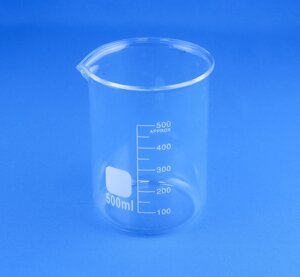 Стакан лабораторный низкий 5drops Н-1-500, 500 мл, стекло Boro 3.3, градуированный