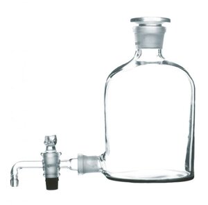Склянка для реактивов с краном (бутыль Вульфа), 10000 мл