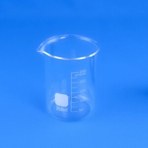 Стакан лабораторный низкий 5drops Н-1-250, 250 мл, стекло Boro 3.3, градуированный