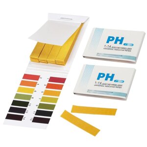 Индикаторная бумага универсальная - 80 полосок в книжках pH 1-14