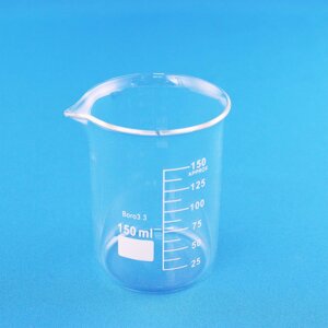 Стакан лабораторный низкий 5drops Н-1-150, 150 мл, стекло Boro 3.3, градуированный