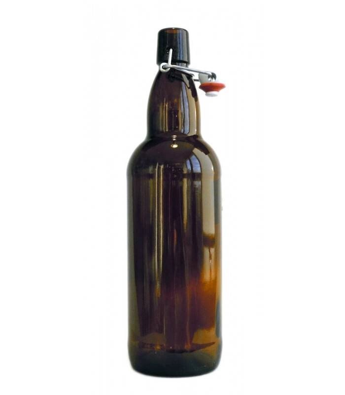 Пивная бутылка Beer LM 1000 мл с бугельной пробкой от компании Labdevices - Лабораторное оборудование и посуда - фото 1
