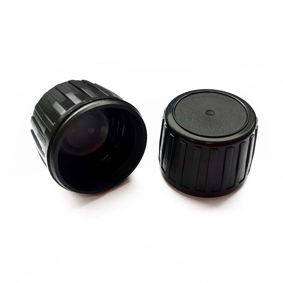 Пластиковая крышка "Сиропная", черная DIN28, 1 шт AT от компании Labdevices - Лабораторное оборудование и посуда - фото 1