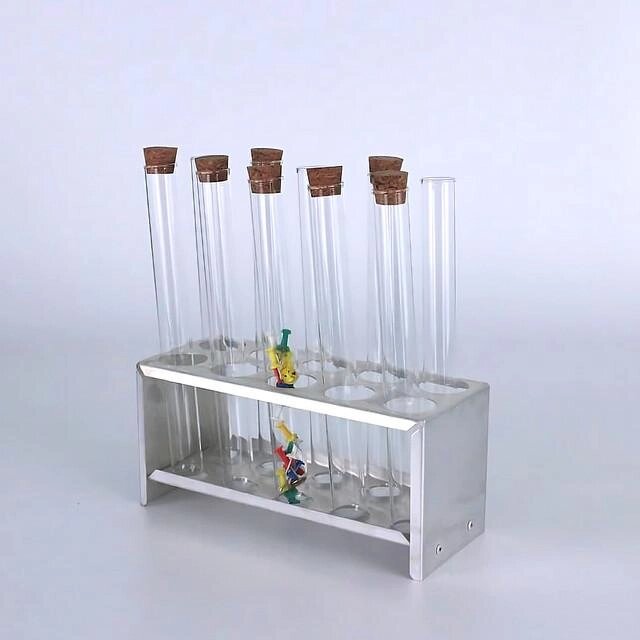 Пробирки цилиндрические 17 мл, 16х120мм, стекло, с корковой пробкой, 100 шт/упак от компании Labdevices - Лабораторное оборудование и посуда - фото 1