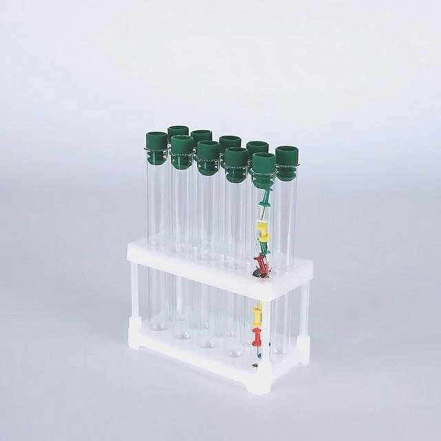 Пробирки цилиндрические 17 мл, 16х120мм, стекло, с пластиковой пробкой, 100 шт/упак от компании Labdevices - Лабораторное оборудование и посуда - фото 1