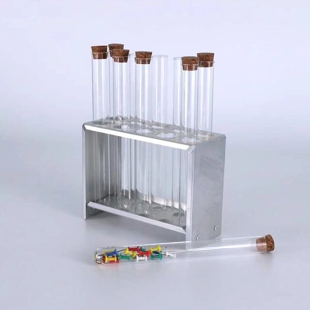 Пробирки химические 21 мл, 16х150мм, стекло, с корковой пробкой, 100 шт/упак от компании Labdevices - Лабораторное оборудование и посуда - фото 1