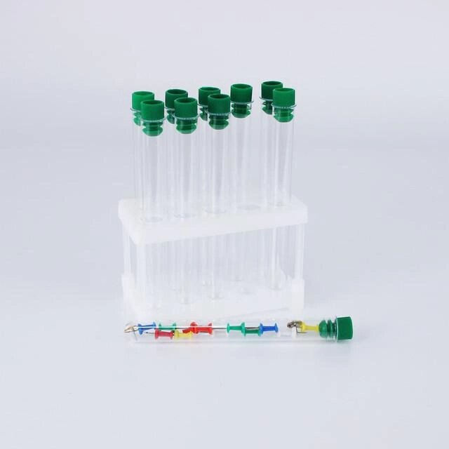 Пробирки химические 21 мл, 16х150мм, стекло, с пластиковой пробкой, 100 шт/упак от компании Labdevices - Лабораторное оборудование и посуда - фото 1