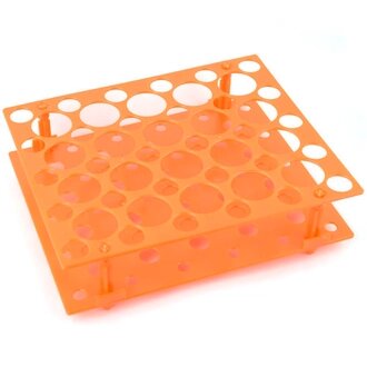 Штатив для пробирок 15 мл и 50 мл, АБС-пластик, оранжевый от компании Labdevices - Лабораторное оборудование и посуда - фото 1