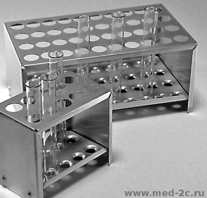 Штатив металлический Ш-10/43, для пробирок от компании Labdevices - Лабораторное оборудование и посуда - фото 1