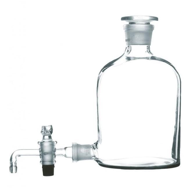 Склянка для реактивов с краном (бутыль Вульфа), 1000 мл от компании Labdevices - Лабораторное оборудование и посуда - фото 1