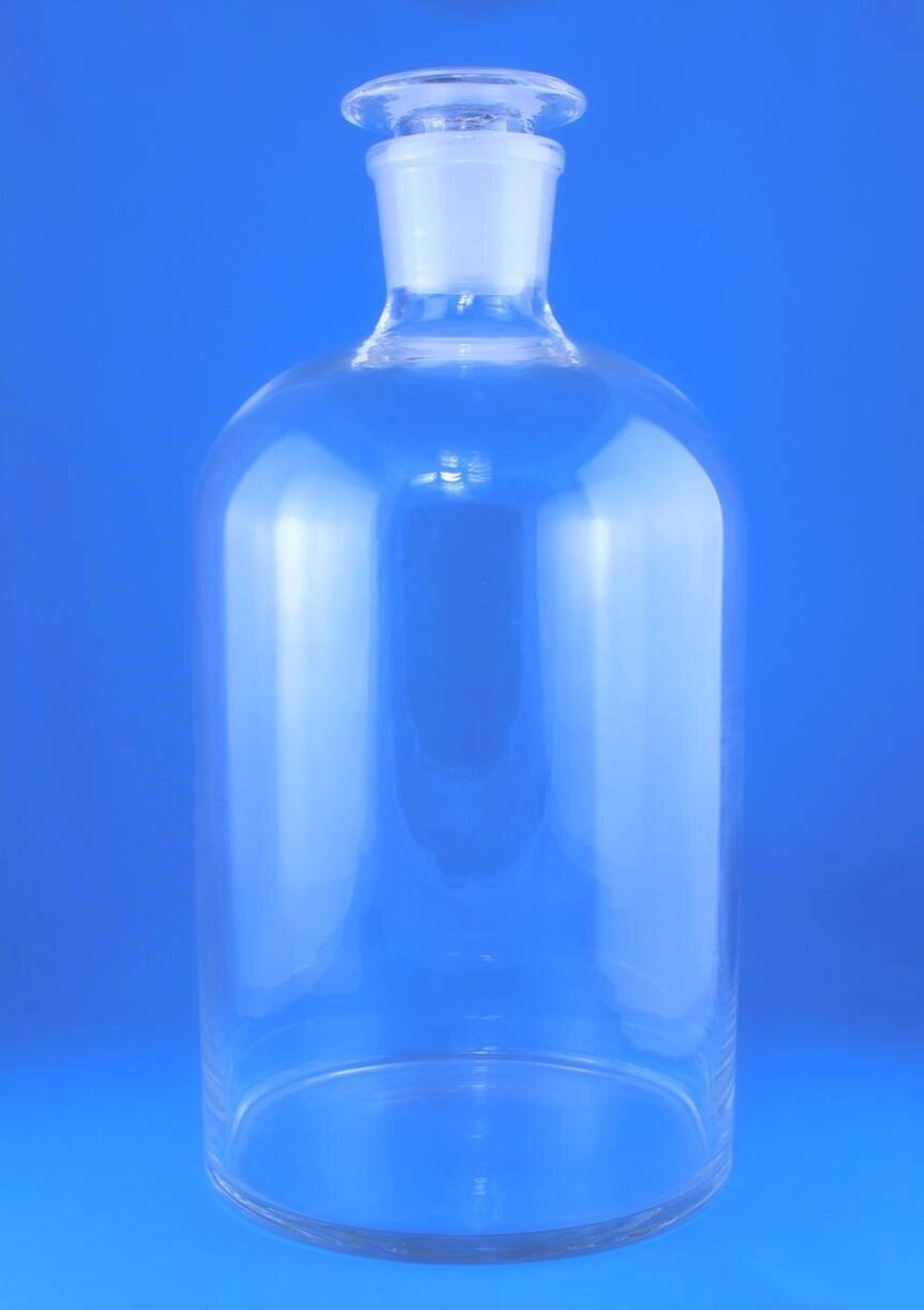 Склянка (штанглас), 10000 мл, светлое стекло, с притёртой пробкой, узкое горло от компании Labdevices - Лабораторное оборудование и посуда - фото 1