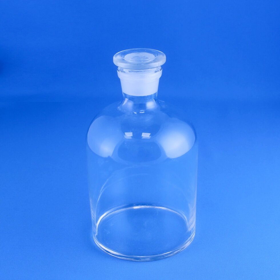 Склянка (штанглас) 5drops, 1000 мл, светлое стекло, с притёртой пробкой, узкое горло от компании Labdevices - Лабораторное оборудование и посуда - фото 1